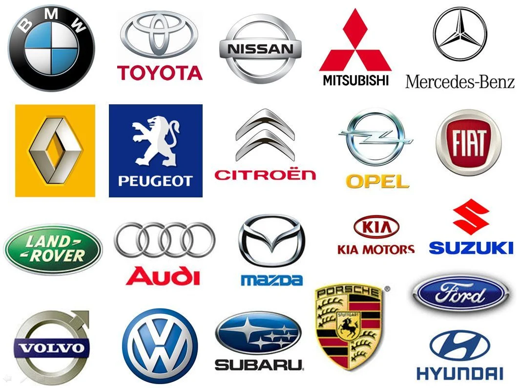 Logos des principales marques automobiles compatibles avec B.O.S.S